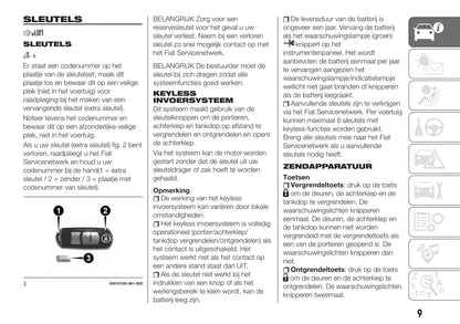 2018-2019 Fiat 124 Spider Owner's Manual | Dutch