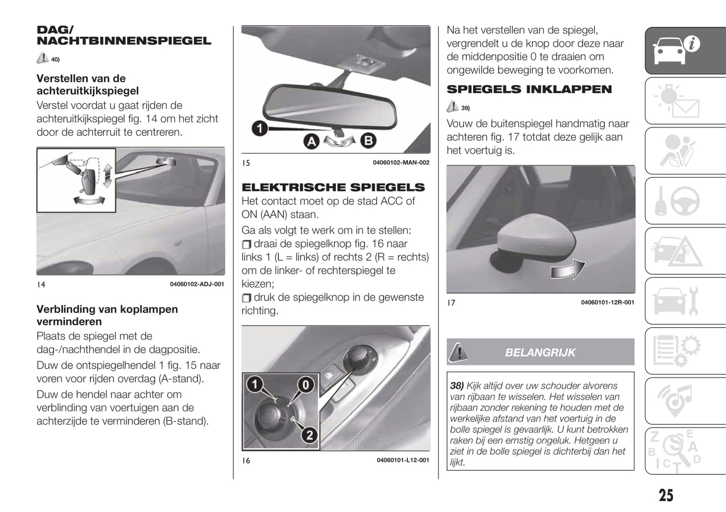 2018-2019 Fiat 124 Spider Owner's Manual | Dutch