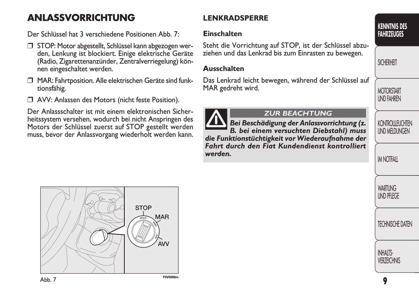 2012-2013 Fiat Doblò Gebruikershandleiding | Duits