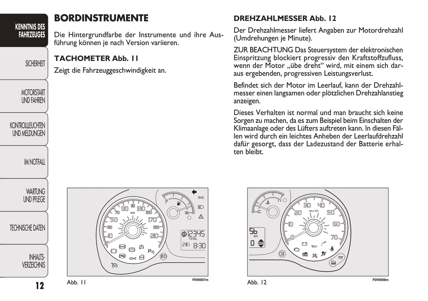 2012-2013 Fiat Doblò Gebruikershandleiding | Duits