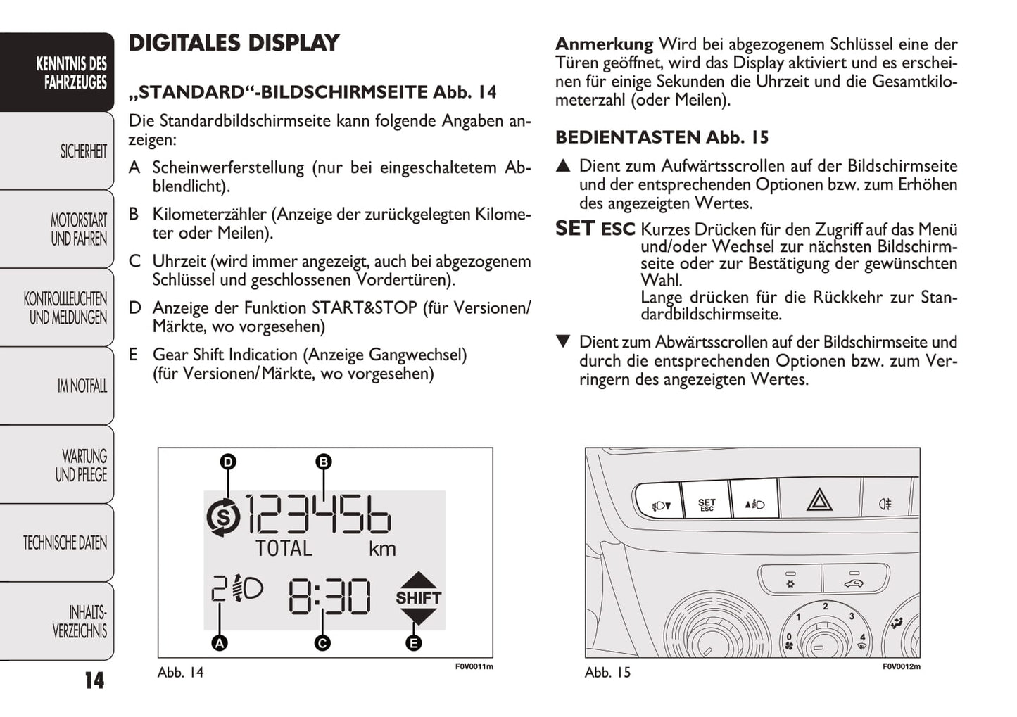 2012-2013 Fiat Doblò Gebruikershandleiding | Duits