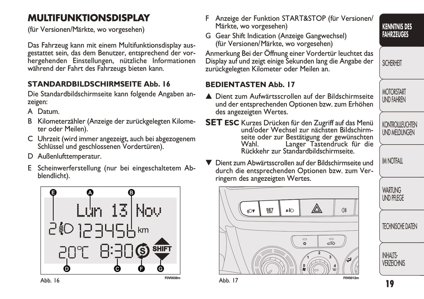 2012-2013 Fiat Doblò Gebruikershandleiding | Duits