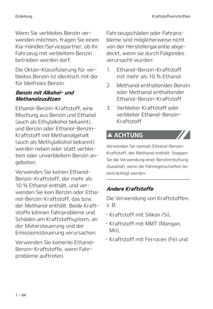 2020-2021 Kia Picanto Owner's Manual | German