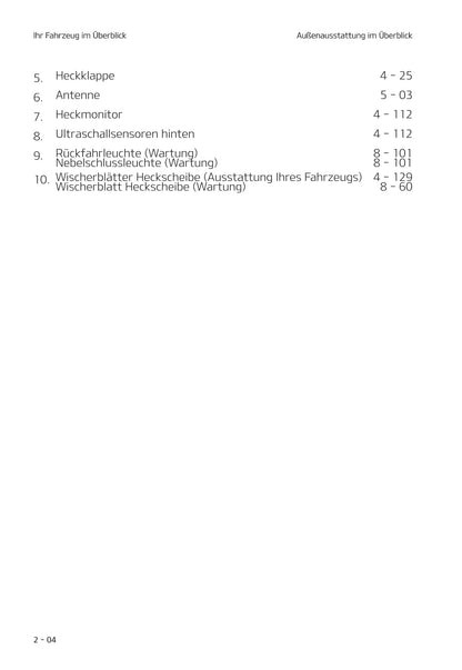 2020-2021 Kia Picanto Owner's Manual | German