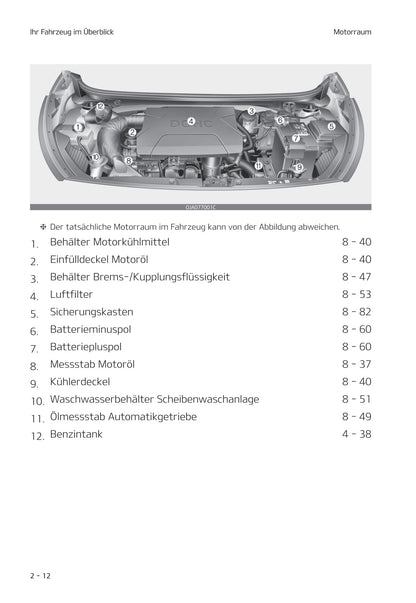 2020-2021 Kia Picanto Owner's Manual | German