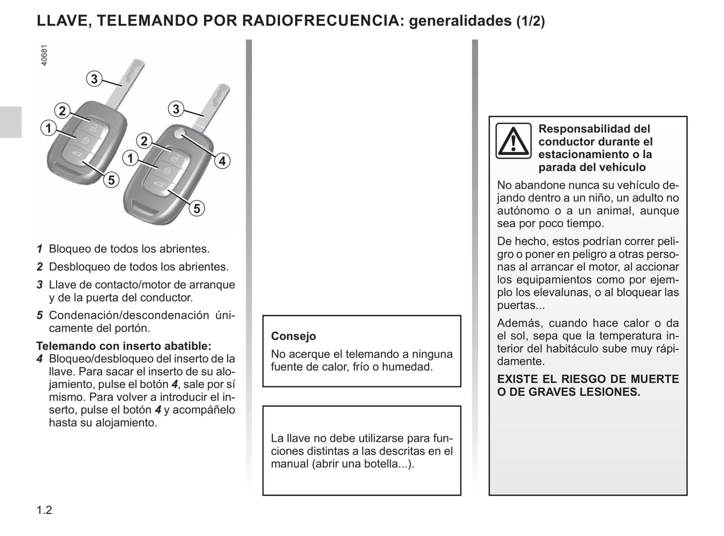 2019 Renault Clio Owner's Manual | Spanish