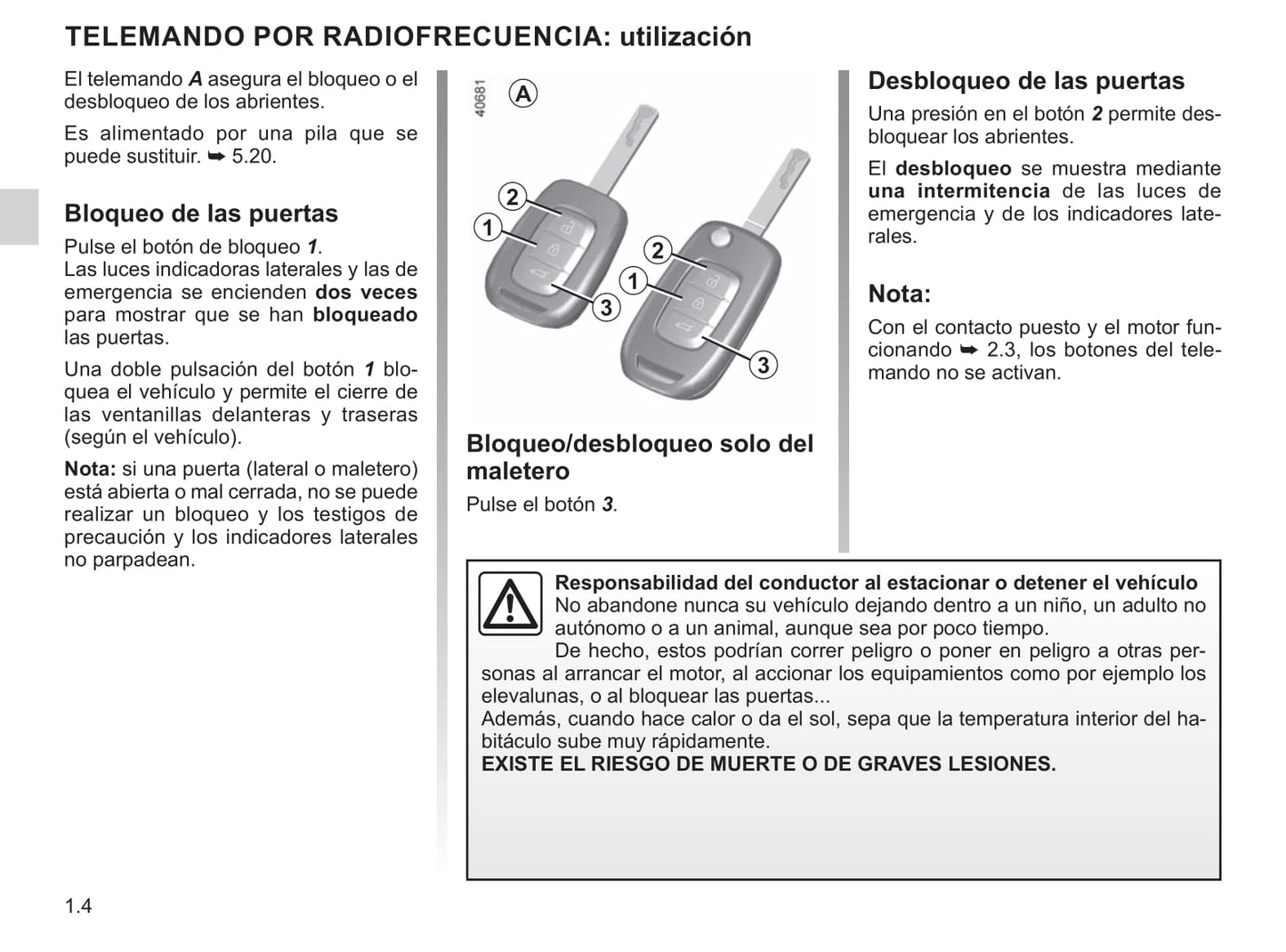 2019 Renault Clio Owner's Manual | Spanish