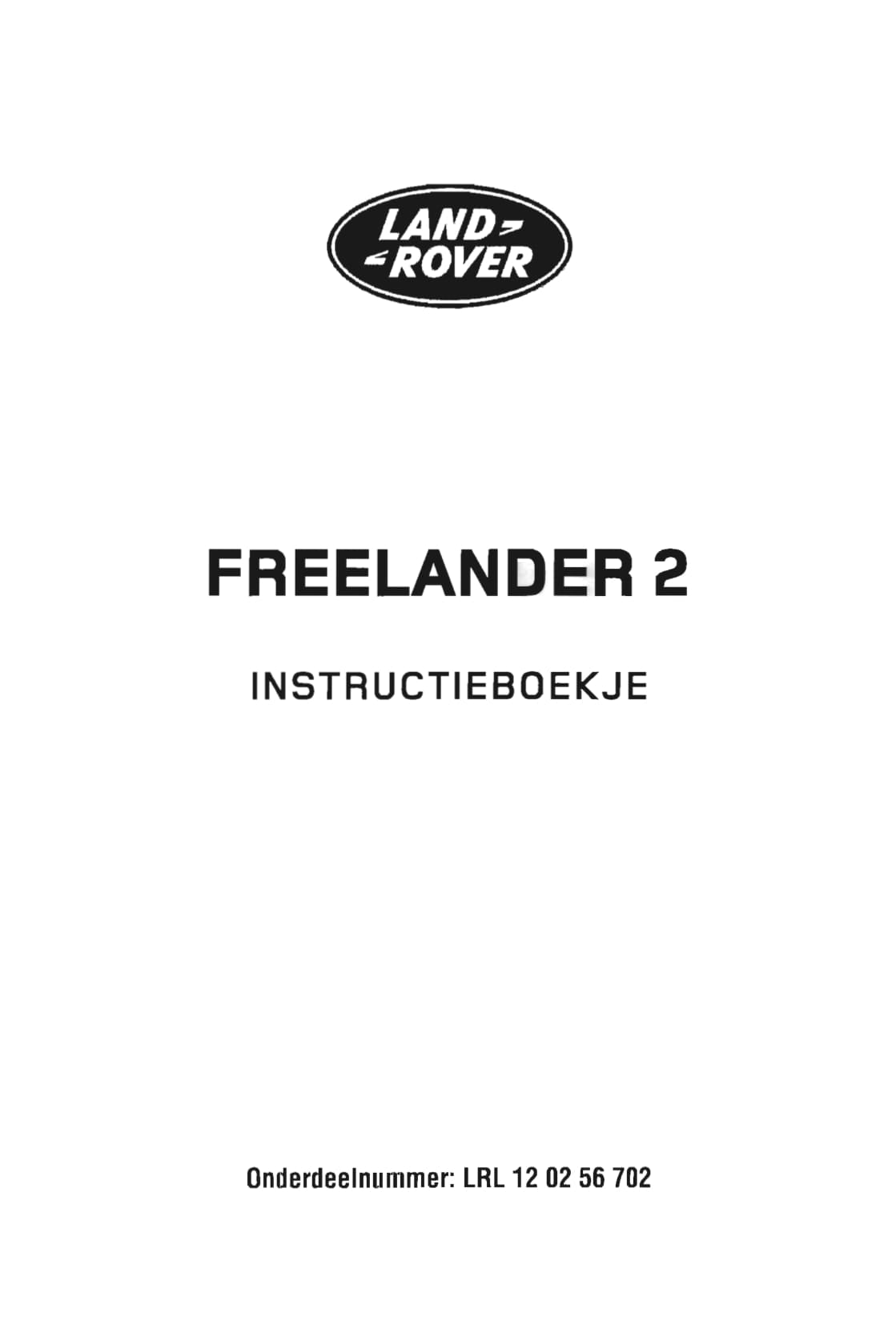 2007-2008 Land Rover Freelander 2 Owner's Manual | Dutch