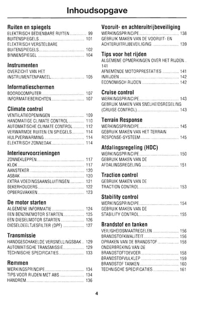 2007-2008 Land Rover Freelander 2 Owner's Manual | Dutch