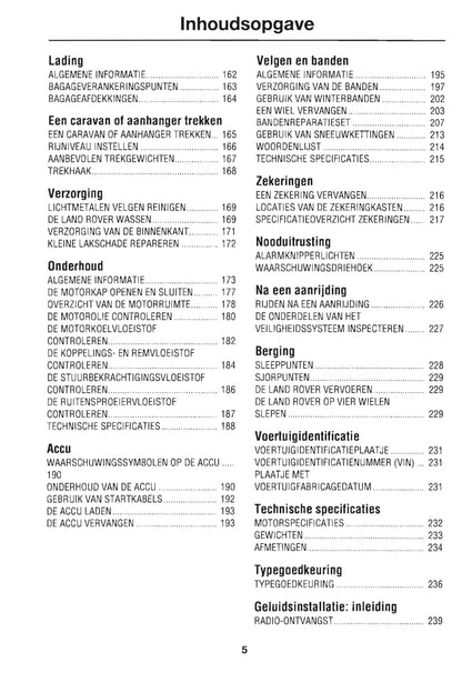 2007-2008 Land Rover Freelander 2 Owner's Manual | Dutch