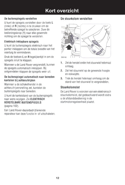 2007-2008 Land Rover Freelander 2 Owner's Manual | Dutch