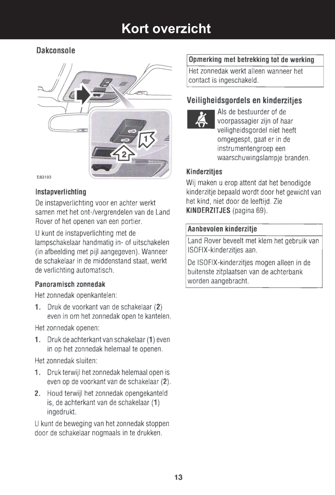 2007-2008 Land Rover Freelander 2 Owner's Manual | Dutch