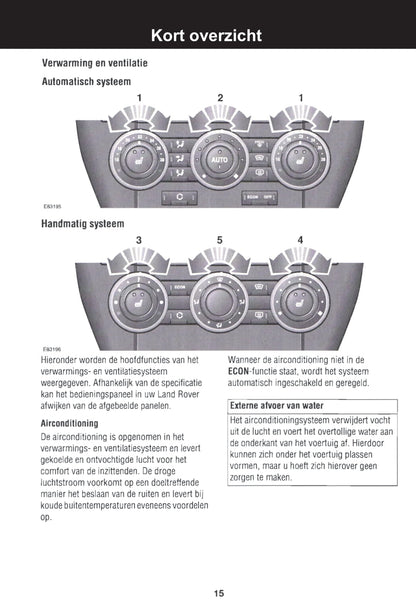 2007-2008 Land Rover Freelander 2 Owner's Manual | Dutch