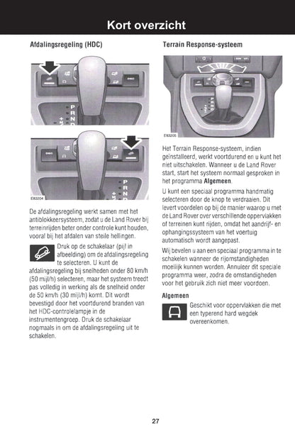 2007-2008 Land Rover Freelander 2 Owner's Manual | Dutch