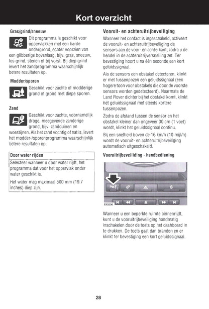 2007-2008 Land Rover Freelander 2 Owner's Manual | Dutch