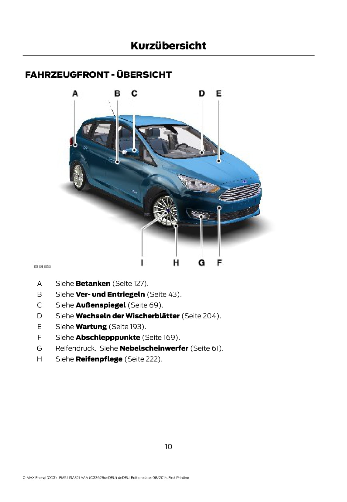 2014-2015 Ford C-Max Energi Gebruikershandleiding | Duits