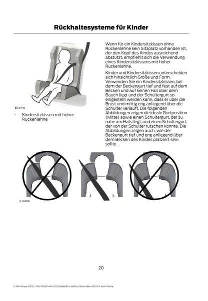 2014-2015 Ford C-Max Energi Gebruikershandleiding | Duits