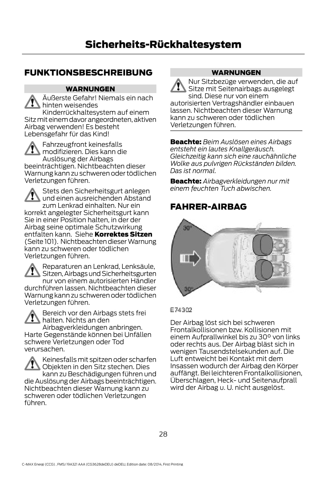 2014-2015 Ford C-Max Energi Gebruikershandleiding | Duits