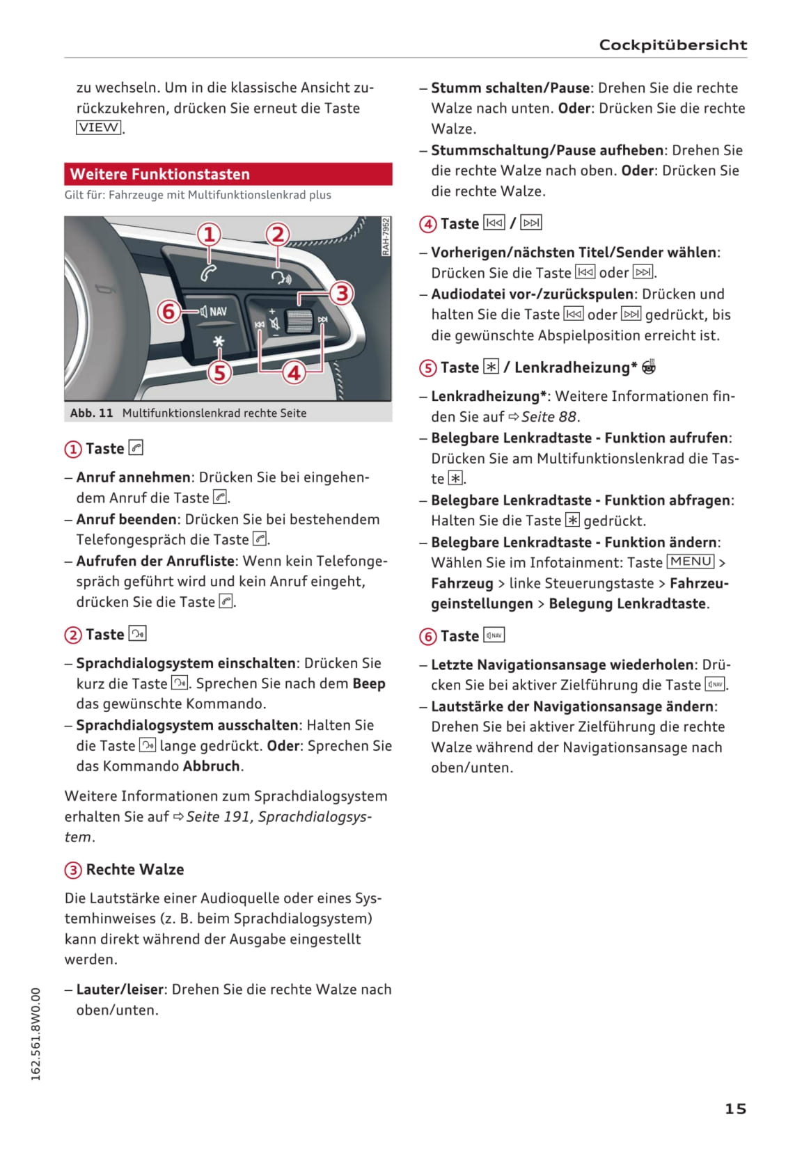 2015-2018 Audi A4 Limousine/A4 Avant Owner's Manual | German