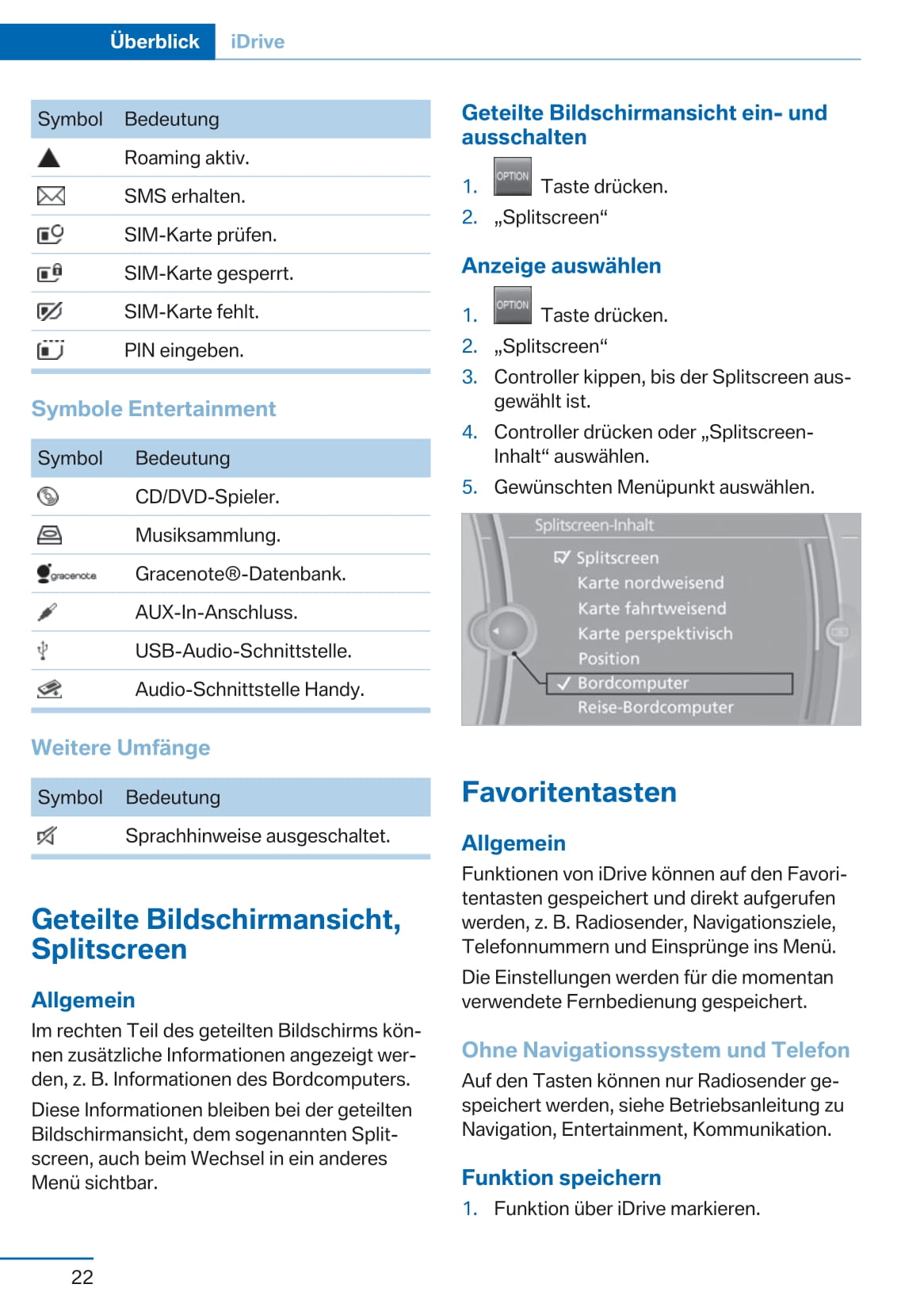 2014 BMW 3 Series Gran Turismo Bedienungsanleitung | Deutsch