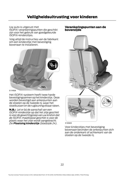 2018-2020 Ford Tourneo Connect / Transit Connect Gebruikershandleiding | Nederlands