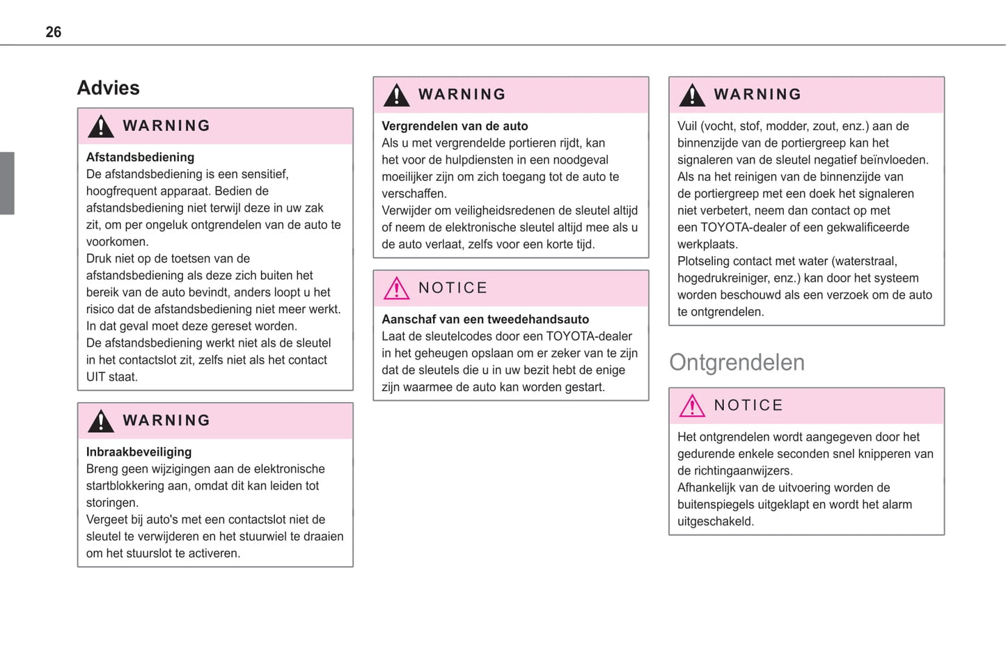 2020-2021 Toyota Proace City/Proace City Verso Owner's Manual | Dutch