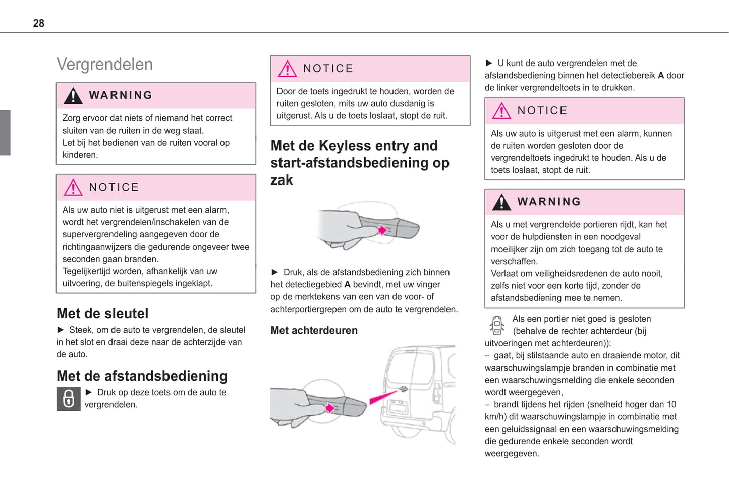 2020-2021 Toyota Proace City/Proace City Verso Owner's Manual | Dutch