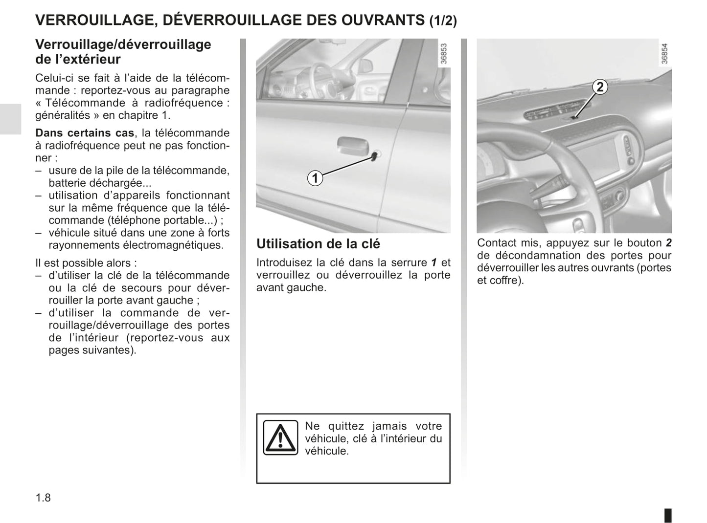 2018-2019 Renault Twingo Owner's Manual | French