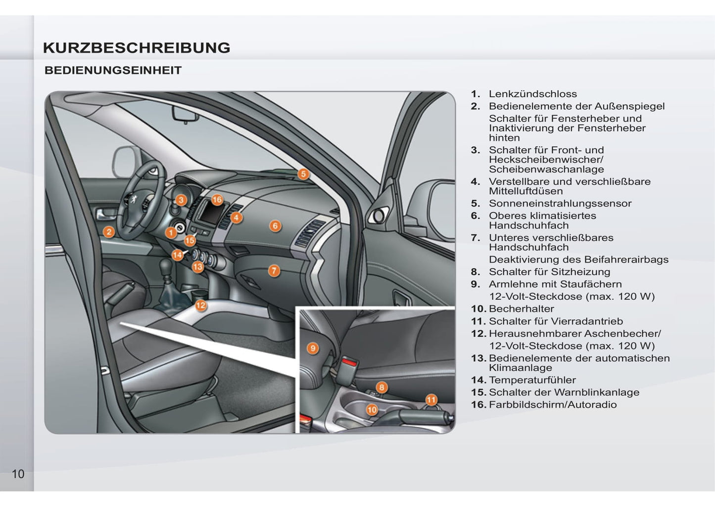 2011-2012 Peugeot 4007 Gebruikershandleiding | Duits