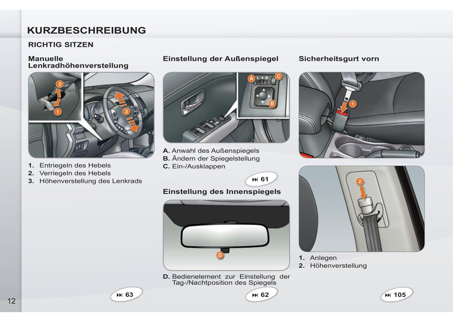 2011-2012 Peugeot 4007 Gebruikershandleiding | Duits