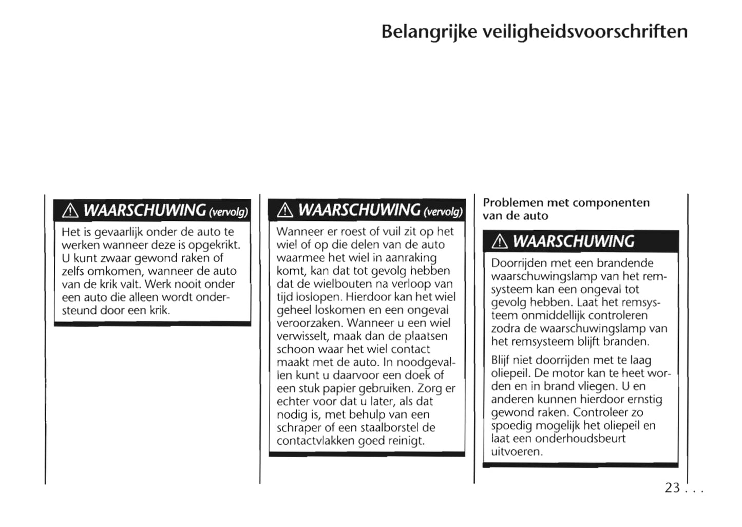 1999-2004 Chevrolet Alero Bedienungsanleitung | Niederländisch