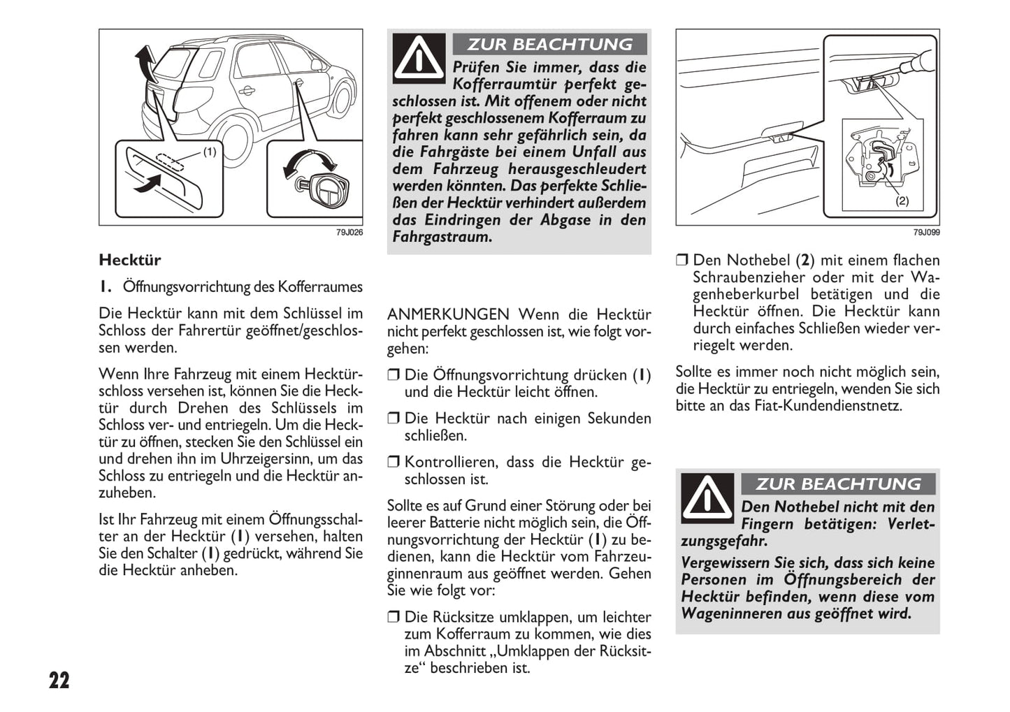 2013-2014 Fiat Sedici Gebruikershandleiding | Duits