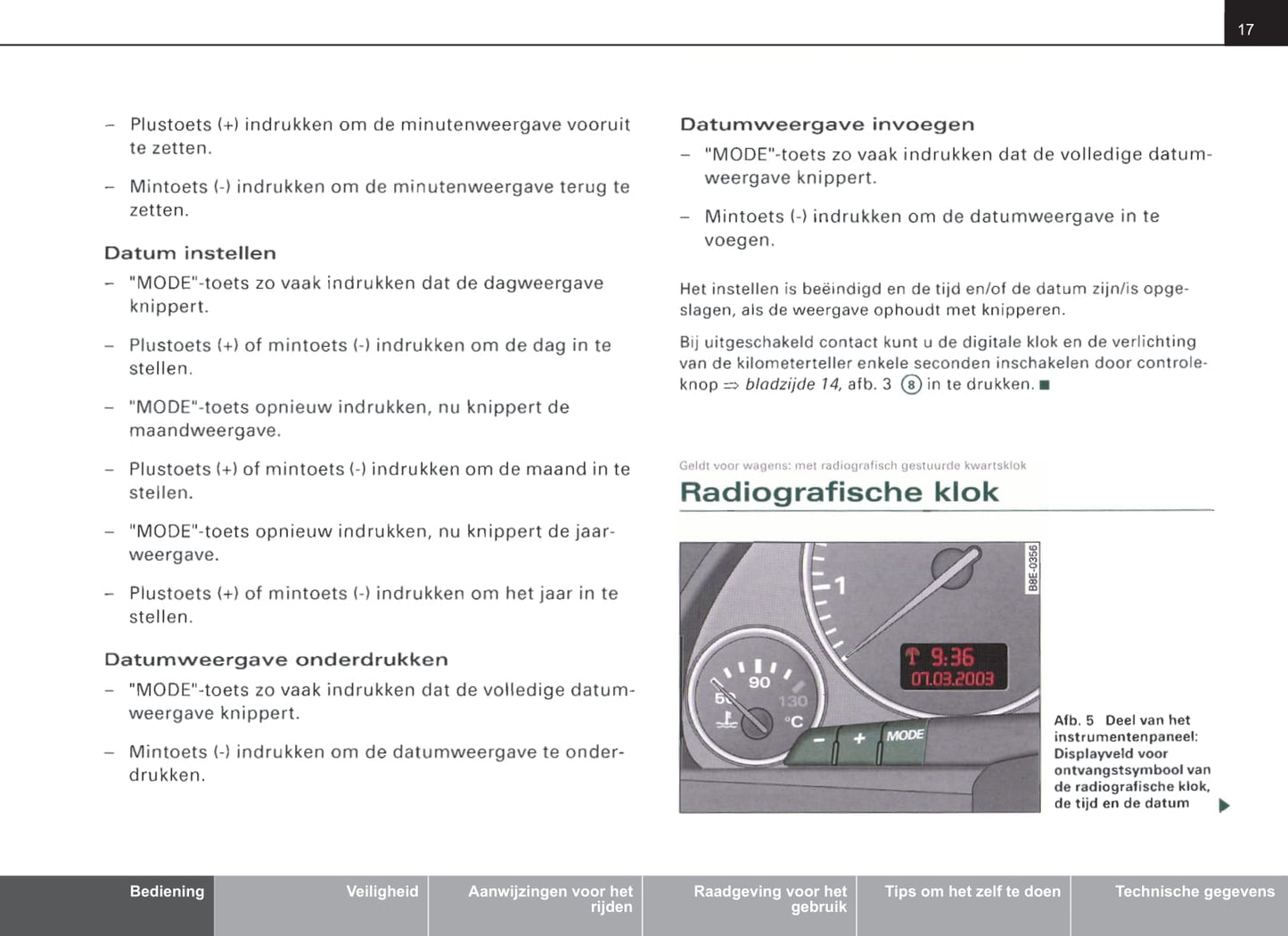 2004-2007 Audi A4 Avant Owner's Manual | Dutch