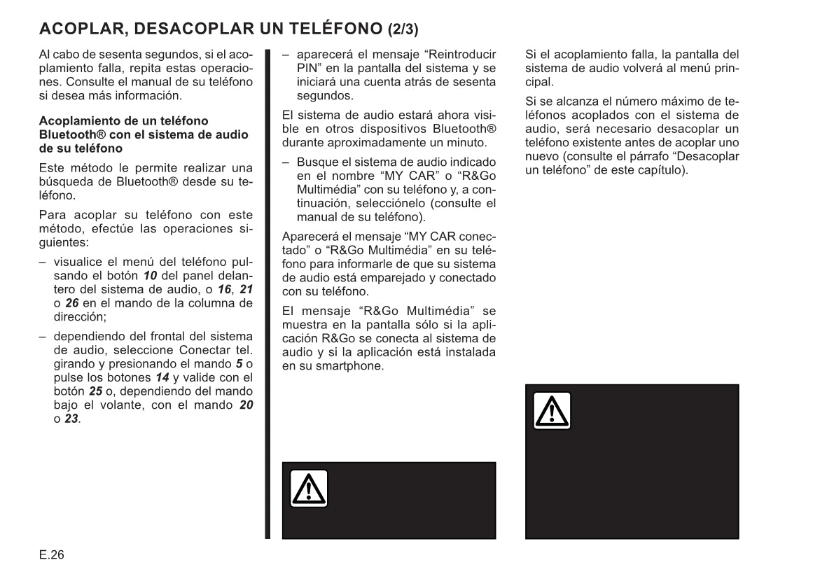 Renault Connect R&Go Instrucciones 2019 - 2020