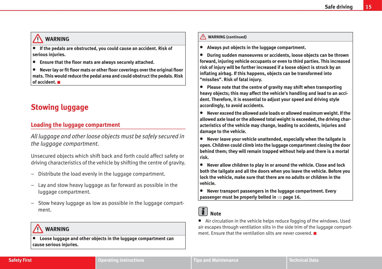 2007-2008 Seat Cordoba Owner's Manual | English