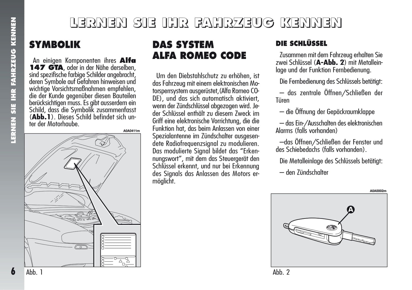 2005-2011 Alfa Romeo 147 Gebruikershandleiding | Duits