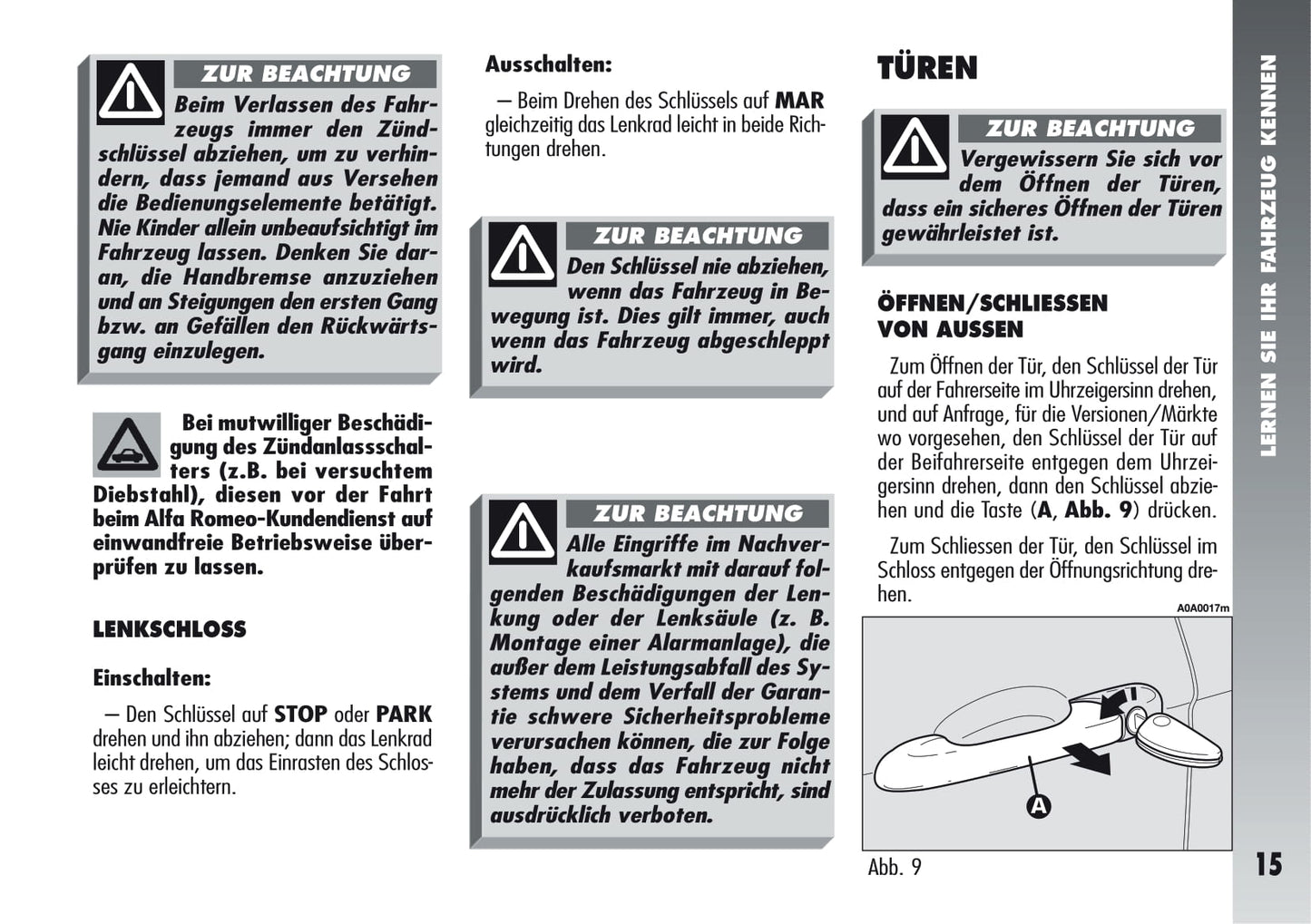 2005-2011 Alfa Romeo 147 Gebruikershandleiding | Duits