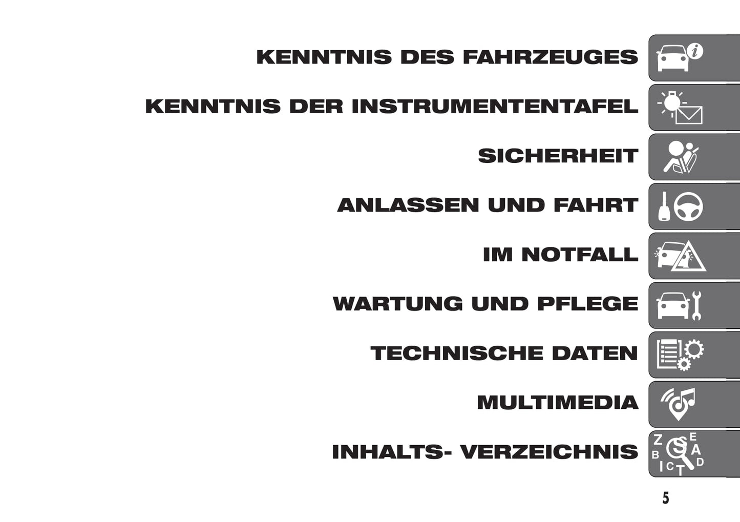 2018-2019 Fiat 500/500C Gebruikershandleiding | Duits