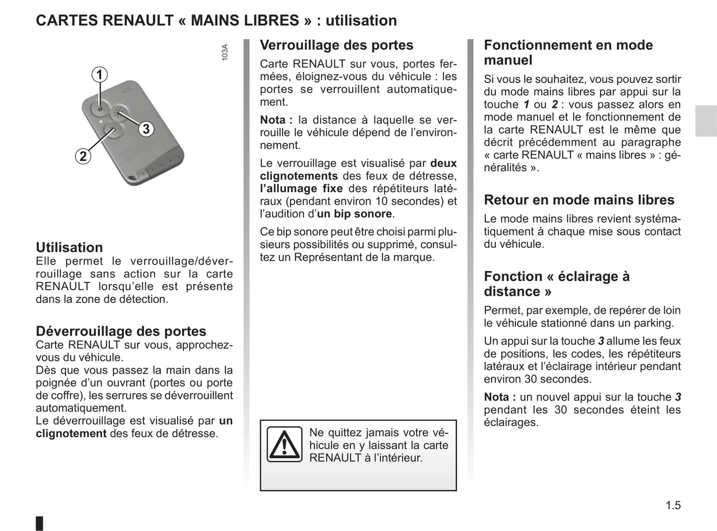 2011-2012 Renault Espace Owner's Manual | French