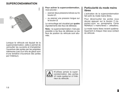 2011-2012 Renault Espace Owner's Manual | French