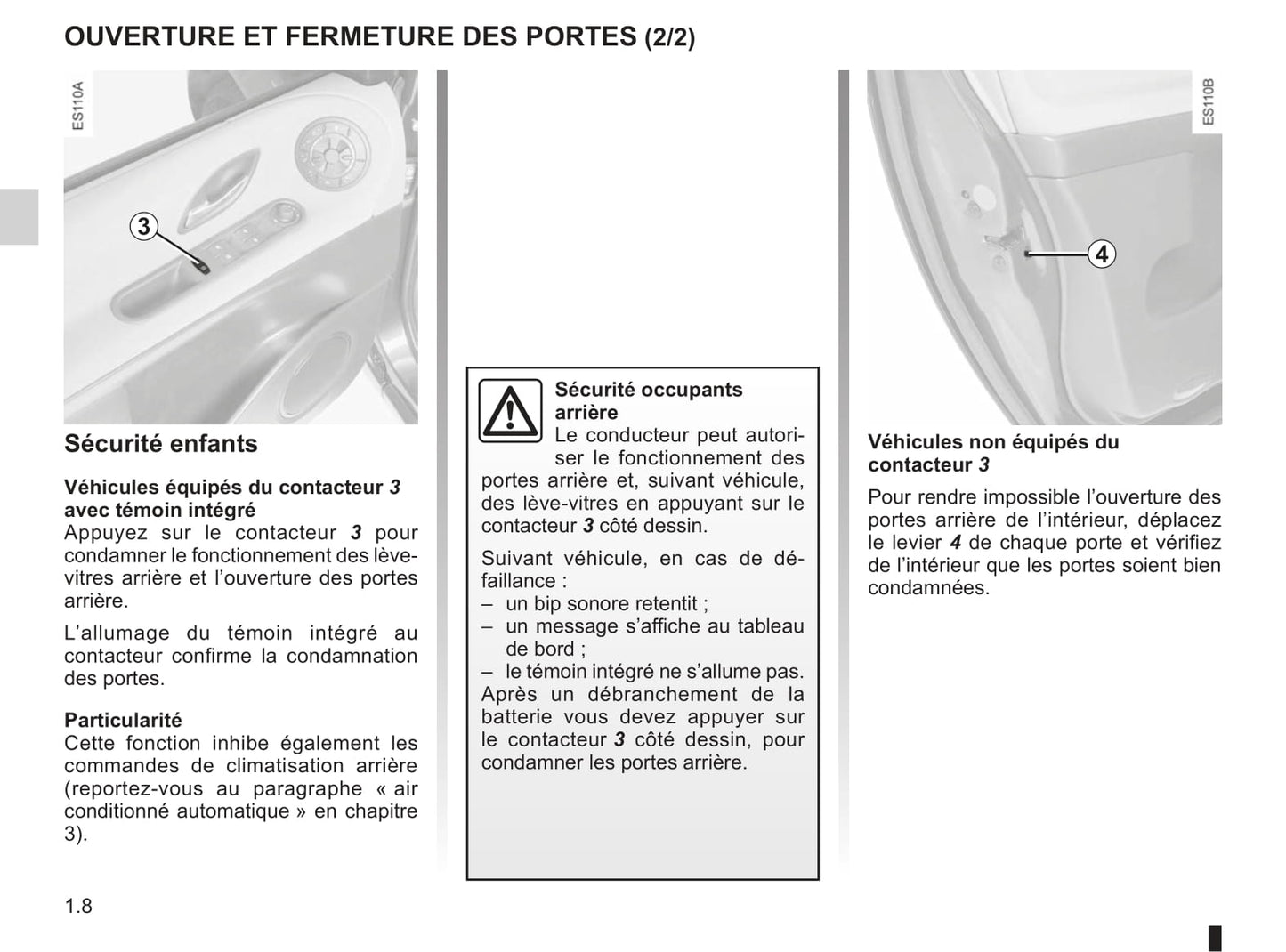 2011-2012 Renault Espace Owner's Manual | French