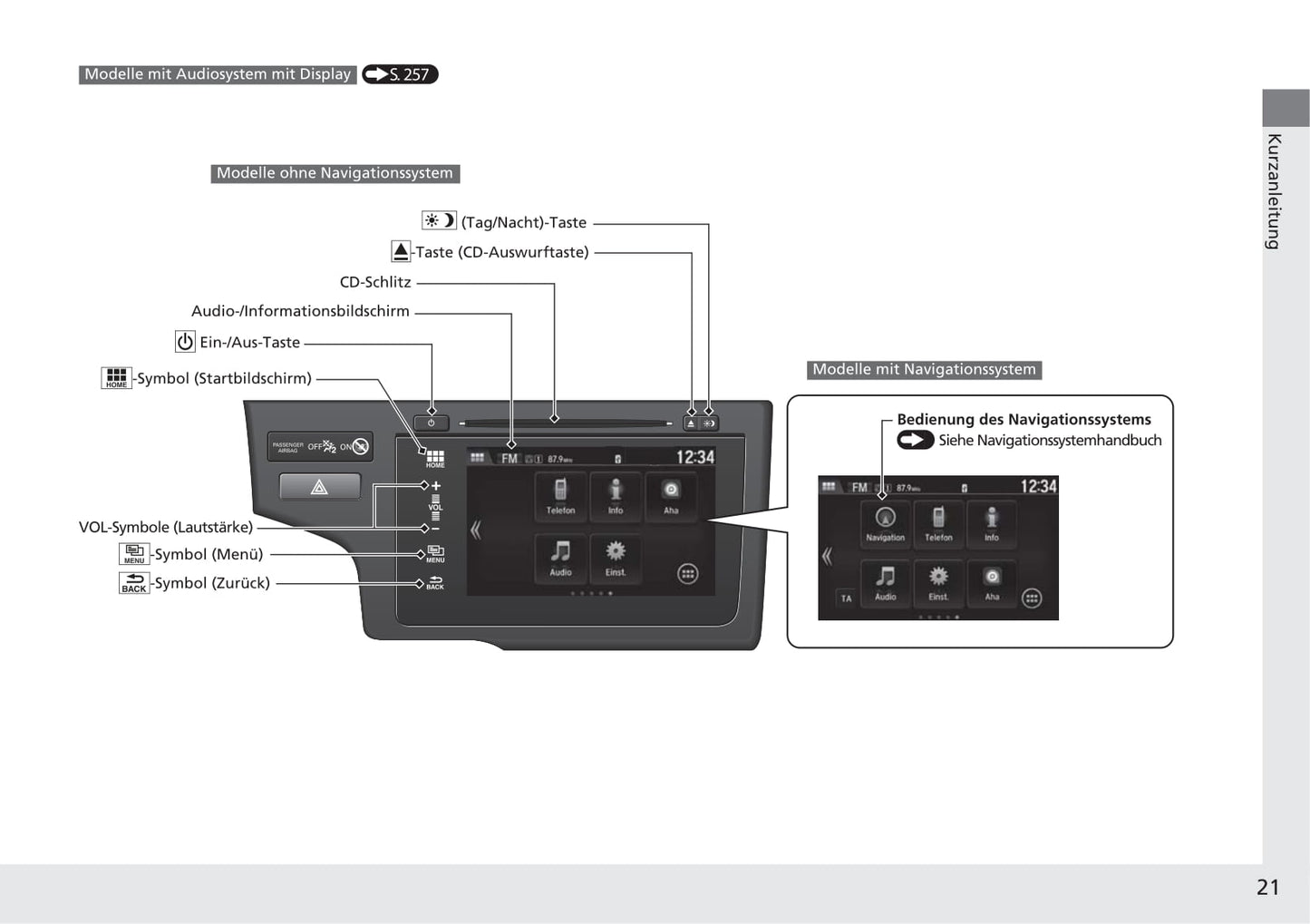 2019-2020 Honda Jazz Owner's Manual | German