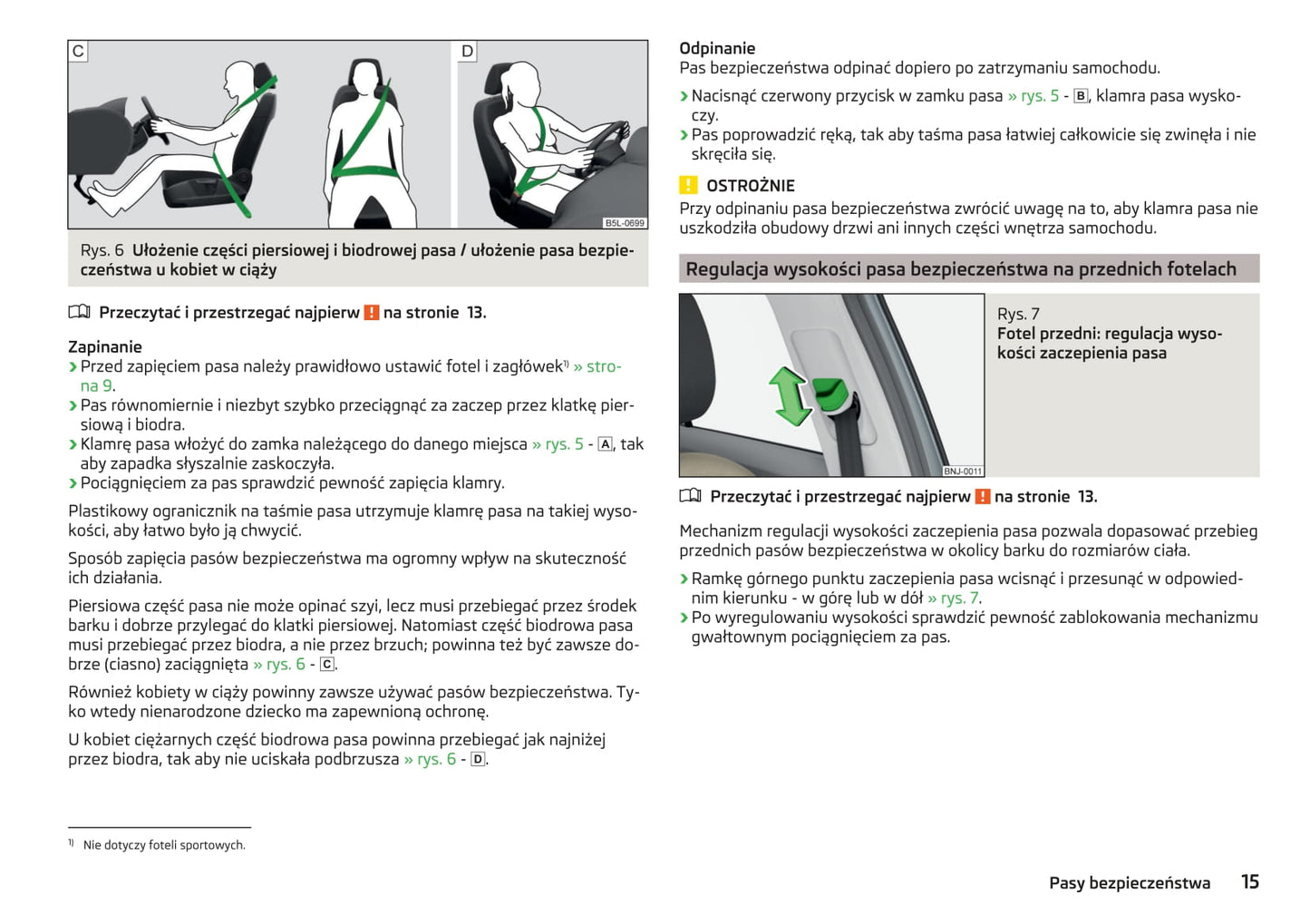 2010-2015 Skoda Fabia Bedienungsanleitung | Polnisch