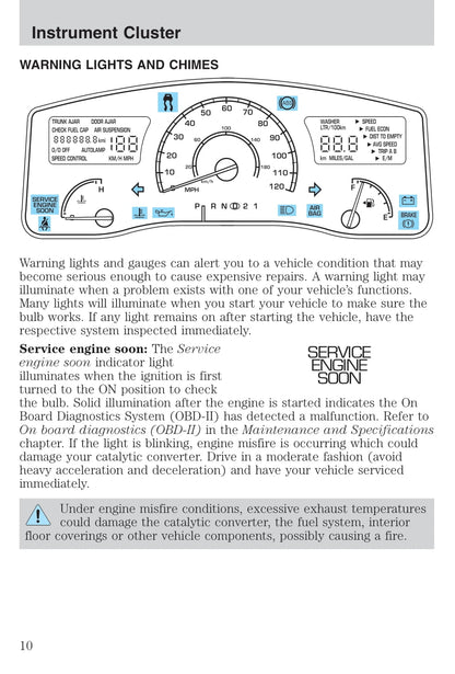 2004 Lincoln Town Car Owner's Manual | English