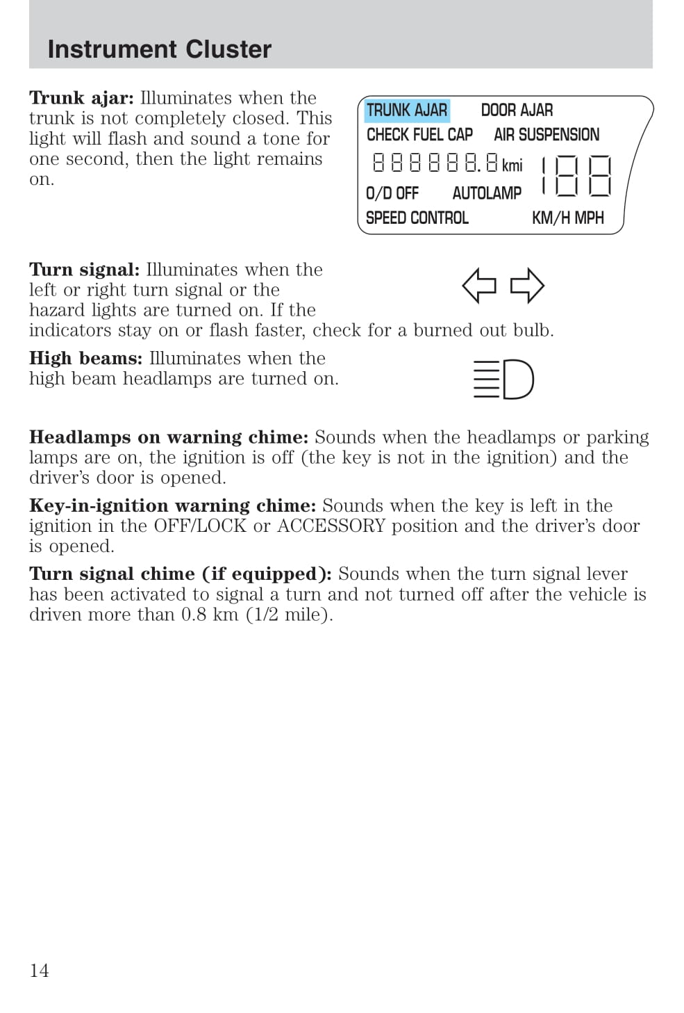 2004 Lincoln Town Car Owner's Manual | English