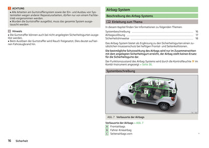 2016-2017 Skoda Yeti Owner's Manual | German