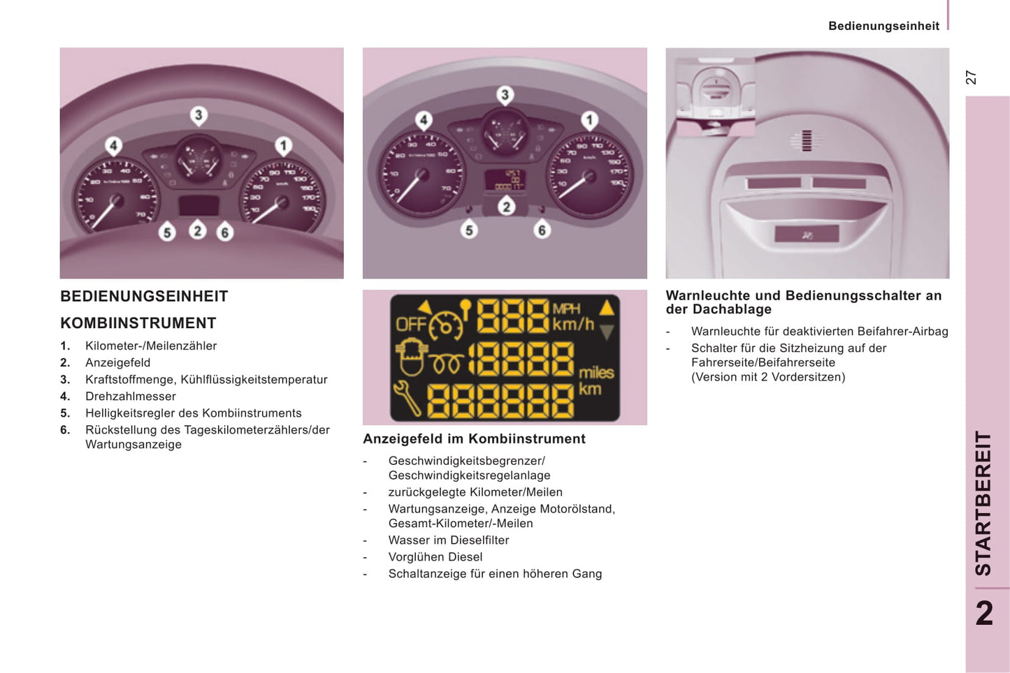 2014-2016 Citroën Jumpy Owner's Manual | German