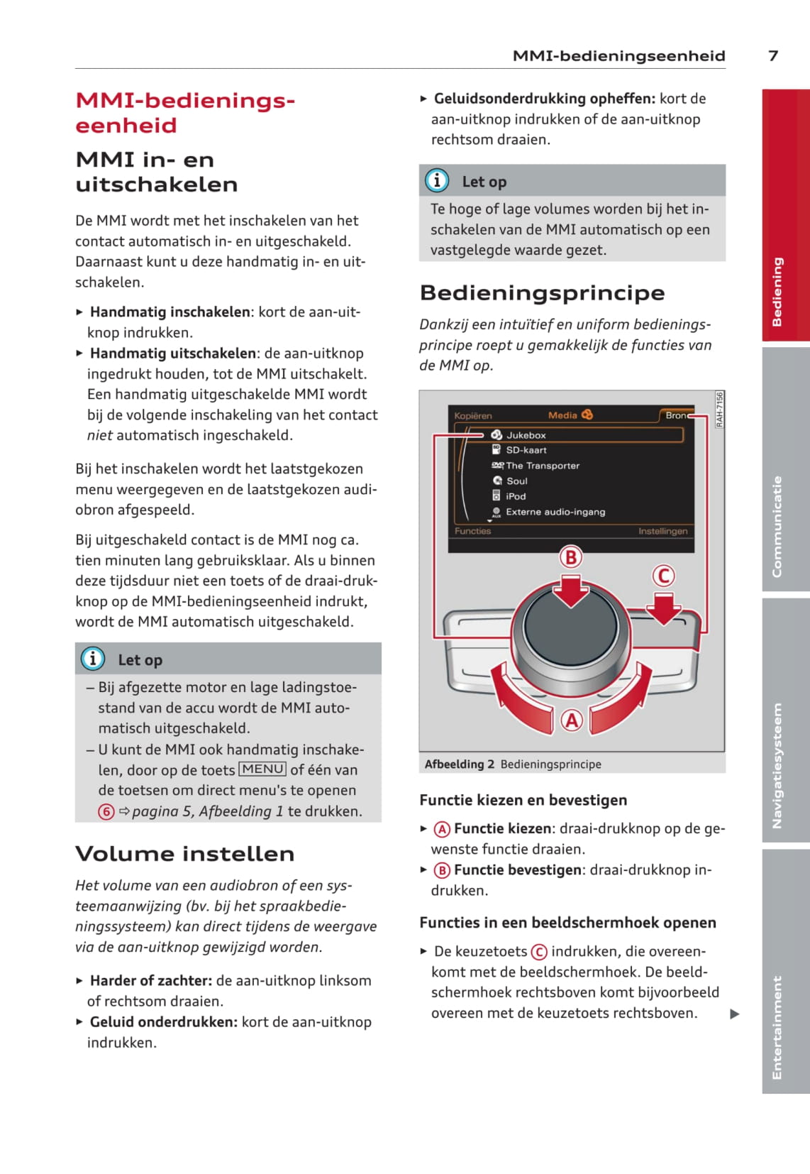 MMI navigation plus Handleiding 2012