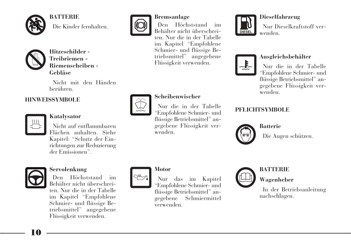 2002-2008 Lanica Phedra Owner's Manual | German