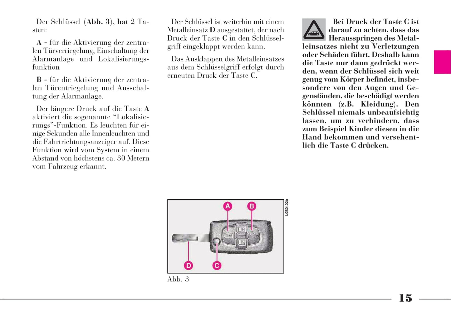 2002-2008 Lanica Phedra Owner's Manual | German